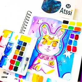 Atssi watercolors galaxy 12 artwork